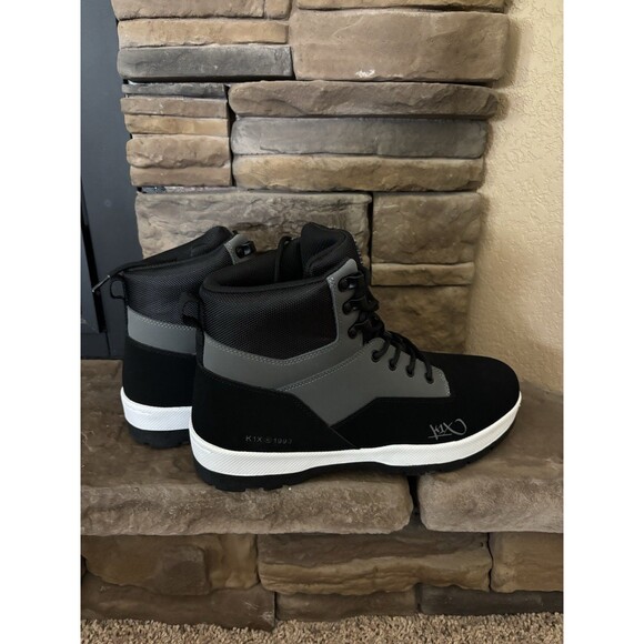 K1X Men’s Boots Play Hard Hike Rigged Size 10 Black Grey New No Box main image 4
